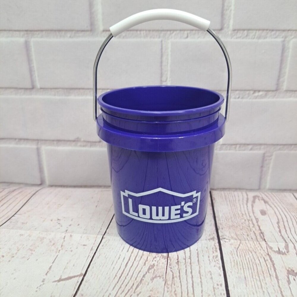NWT Lowe's Mini Bucket, Minature Paint Pail, 0.5-Quart BPA-Free, 4in Tall 💝
